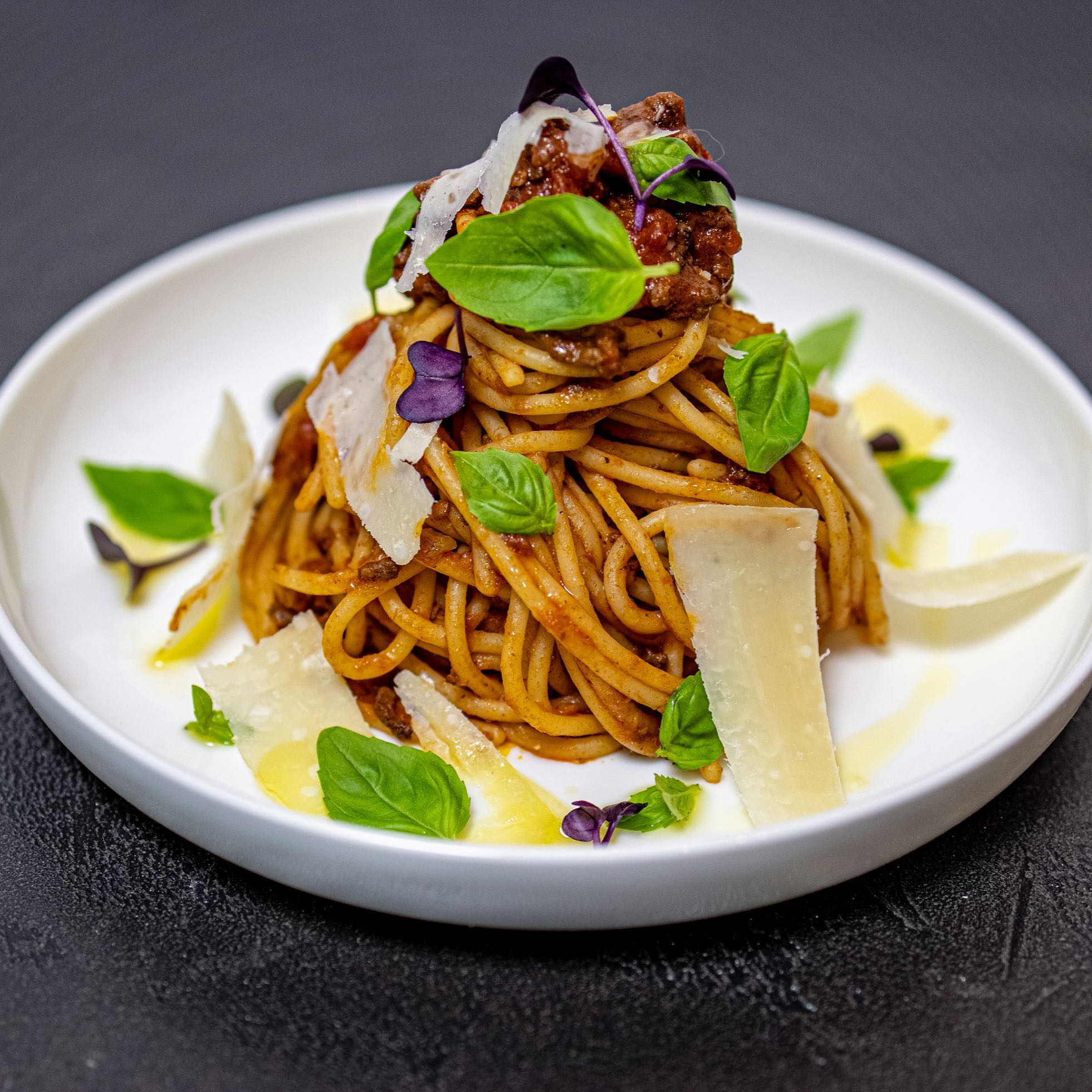 Spaghetti with nice presentation